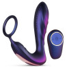 HUEMAN Cockring + Plug vibrant Black Hole Hueman 11 x 3.3cm